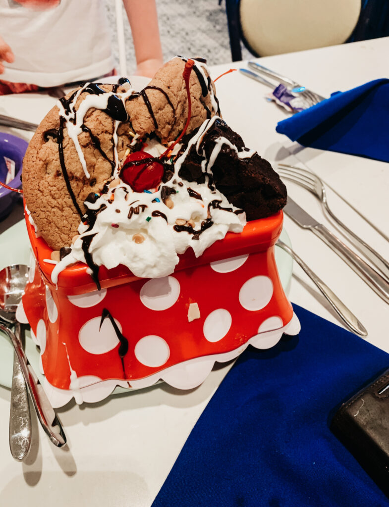 Beaches and Cream is especially known for their outrageous sundaes!